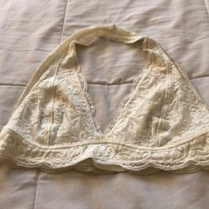 Lace halter bralette